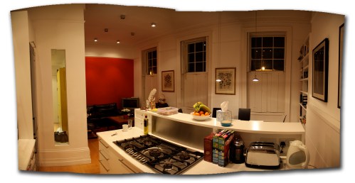 What you see from the kitchen of our flat.