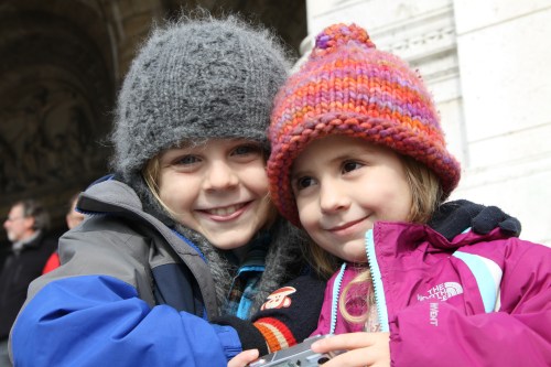 Finley & Eli On The Steps At Sacré-Coeur